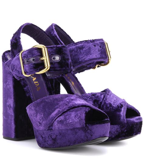 velvet PRADA Women Sandals 